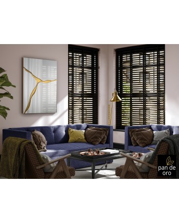 SURCOS II-ESPEJO PAN ORO 80X120